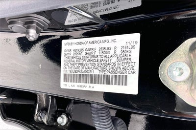 2020 Acura TLX 3.5L Technology Pkg