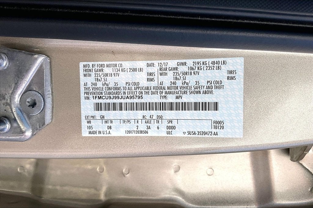 2018 Ford Escape Titanium