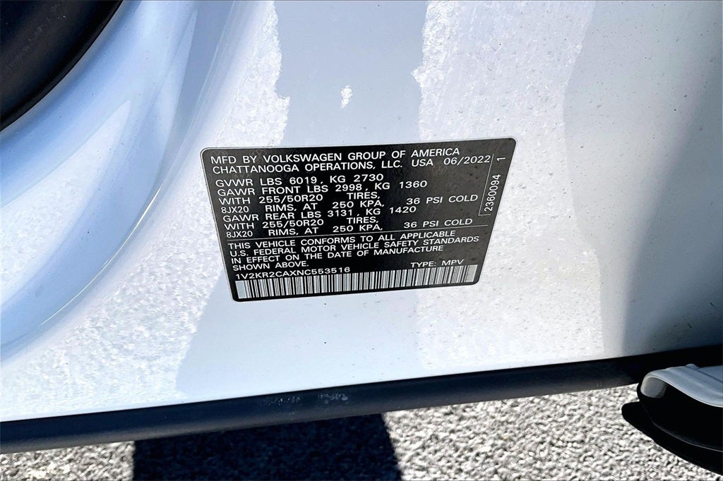 2022 Volkswagen Atlas 3.6L V6 SE w/Technology