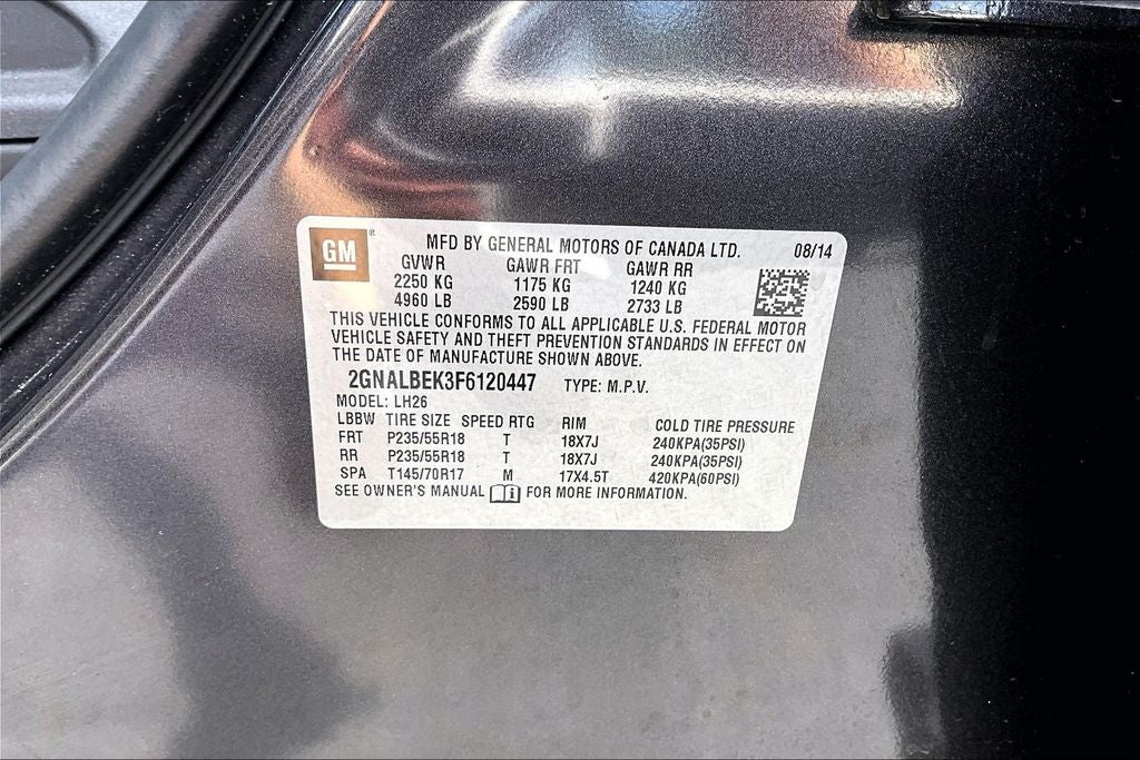 2015 Chevrolet Equinox LT 1LT