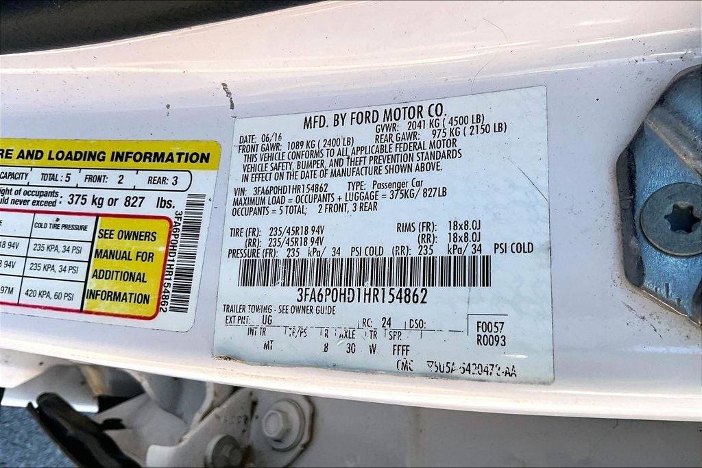 2017 Ford Fusion SE