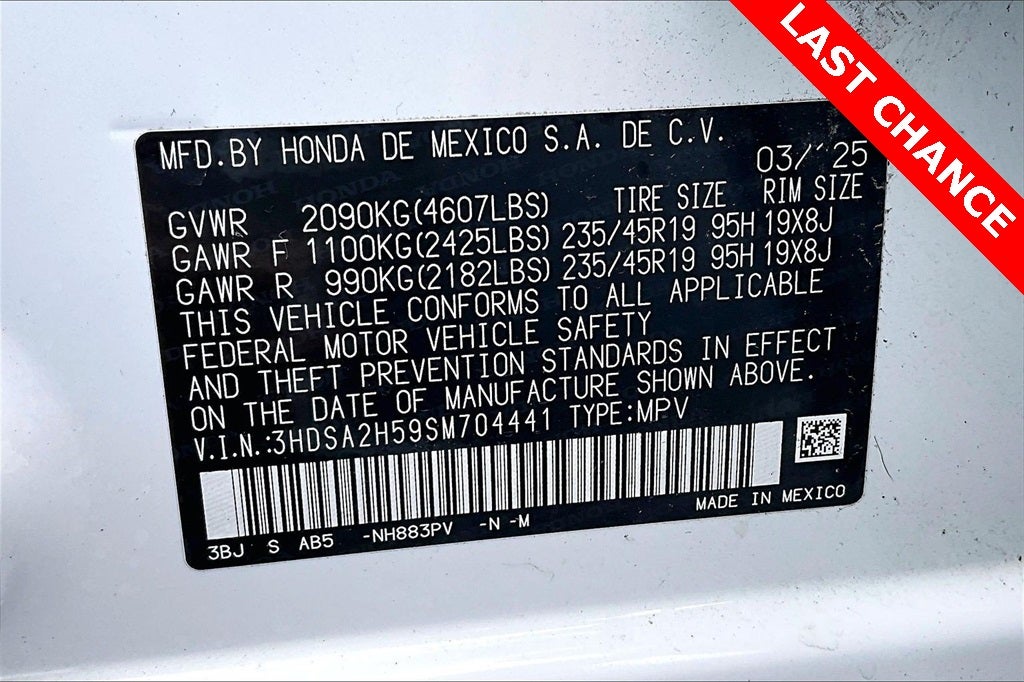 2025 Acura ADX A-Spec Package