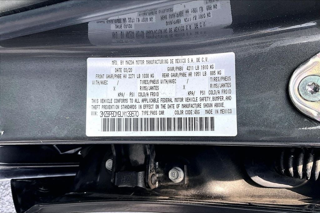 2020 Mazda Mazda3 Preferred