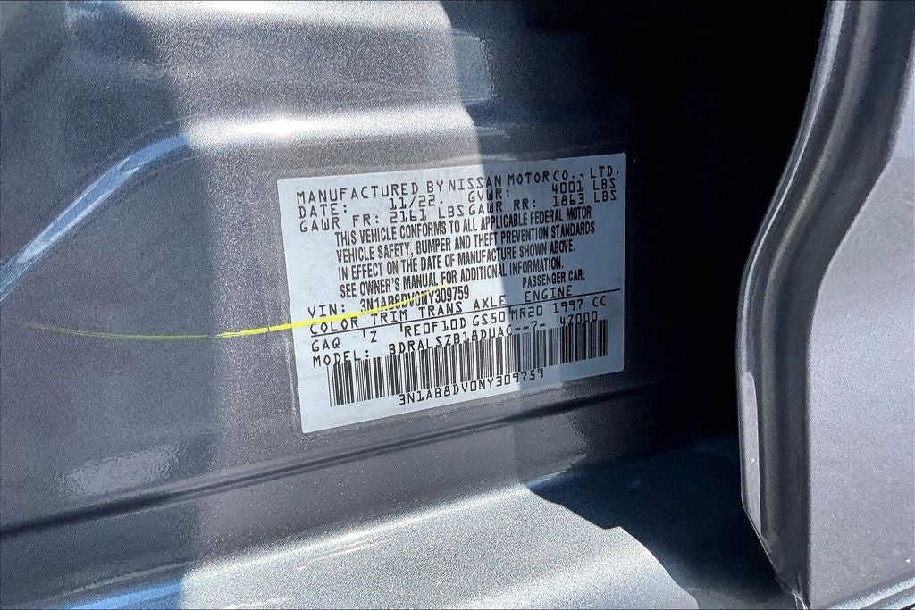 2022 Nissan Sentra SR