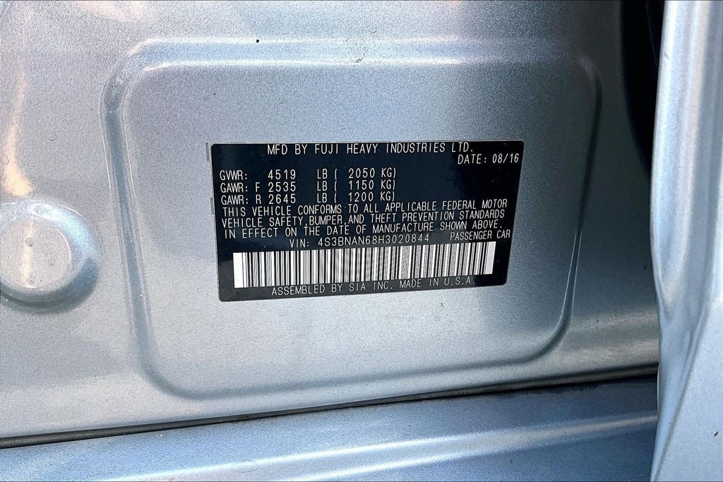 2017 Subaru Legacy 2.5i Limited