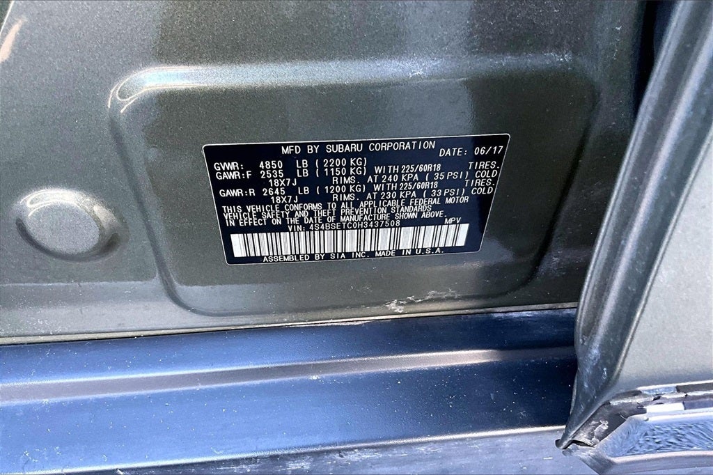 2017 Subaru Outback 3.6R Touring