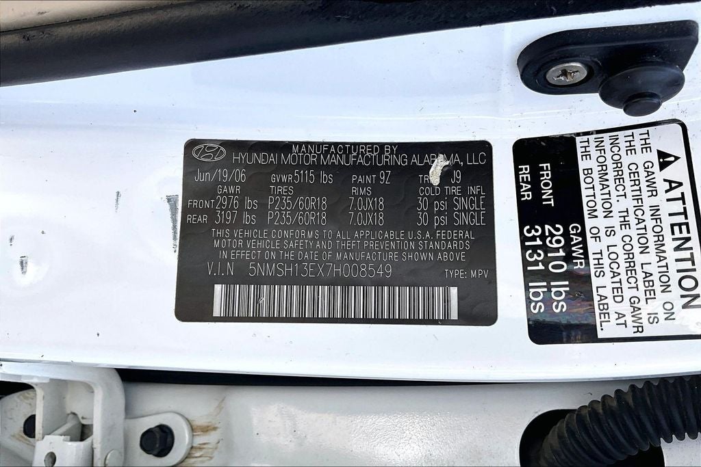 2007 Hyundai Santa Fe SE