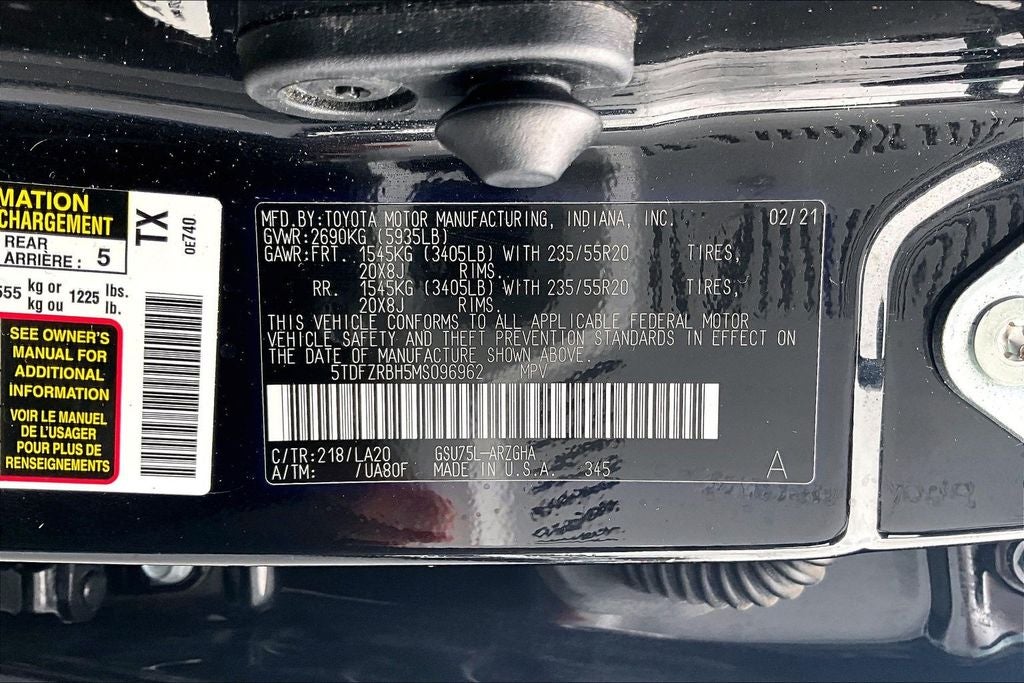 2021 Toyota Highlander Platinum