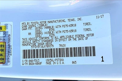 2018 Toyota Tundra SR5 CrewMax