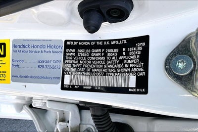 2020 Honda Civic EX-L