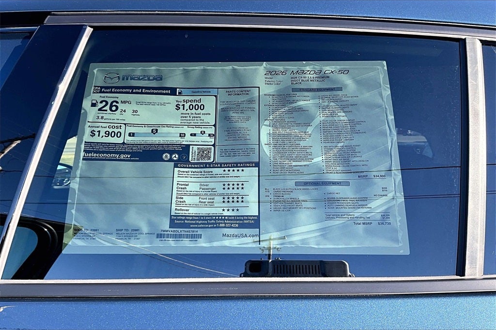 2026 Mazda Mazda CX-50 2.5 S Premium AWD