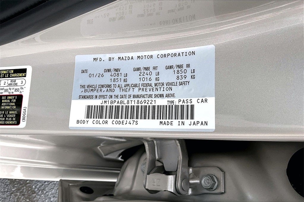 2026 Mazda Mazda3 Sedan 2.5 S Select Sport