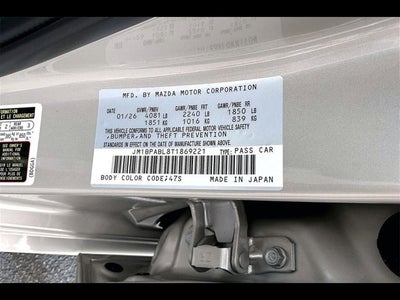 2026 Mazda Mazda3 Sedan 2.5 S Select Sport