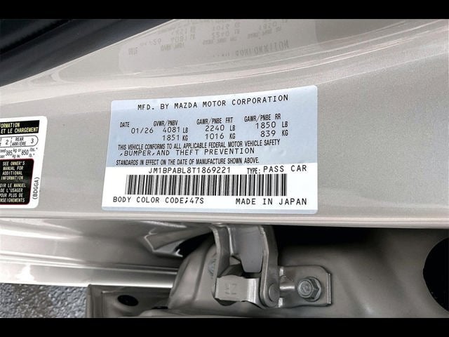 2026 Mazda Mazda3 Sedan 2.5 S Select Sport