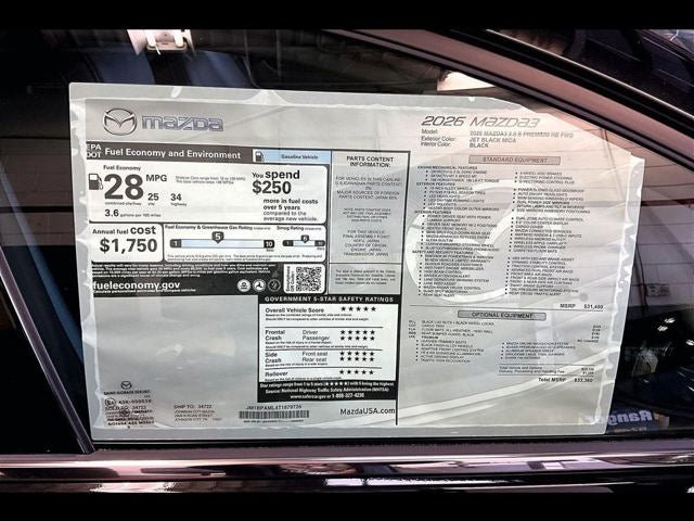 2026 Mazda Mazda3 Hatchback 2.5 S Premium