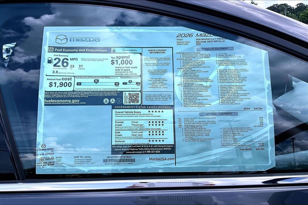 2026 Mazda Mazda3 Hatchback 2.5 Turbo Premium Plus AWD
