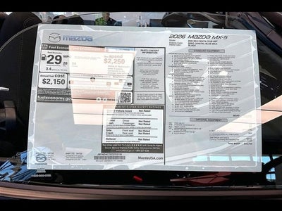 2026 Mazda Mazda MX-5 Miata Club