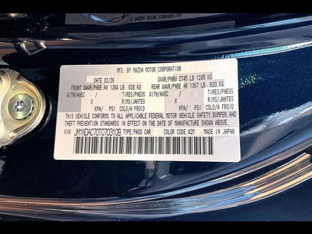 2026 Mazda Mazda MX-5 Miata Club