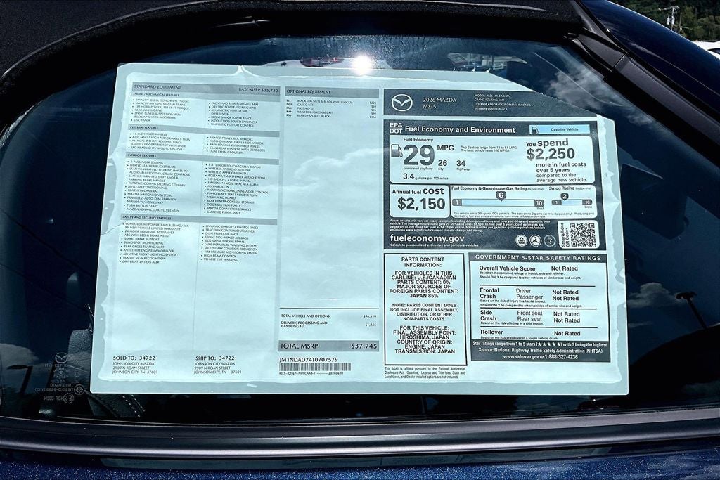 2026 Mazda Mazda MX-5 Miata Grand Touring