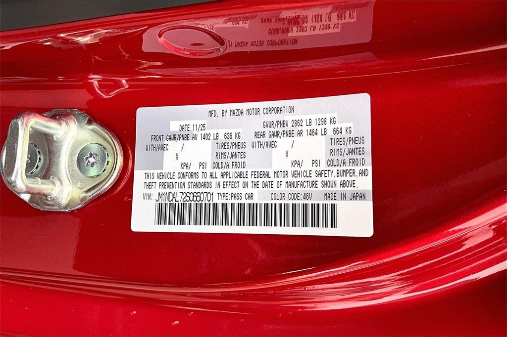 2025 Mazda Mazda MX-5 Miata RF Club