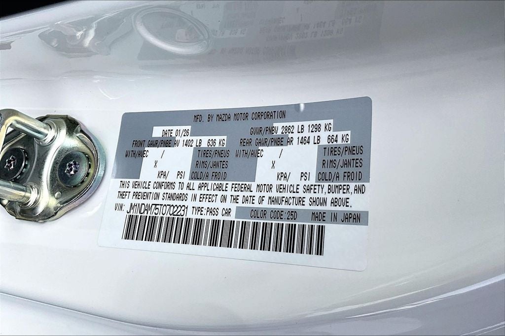 2026 Mazda Mazda MX-5 Miata RF Grand Touring