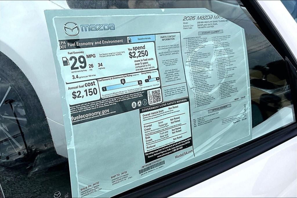 2026 Mazda Mazda MX-5 Miata RF Grand Touring