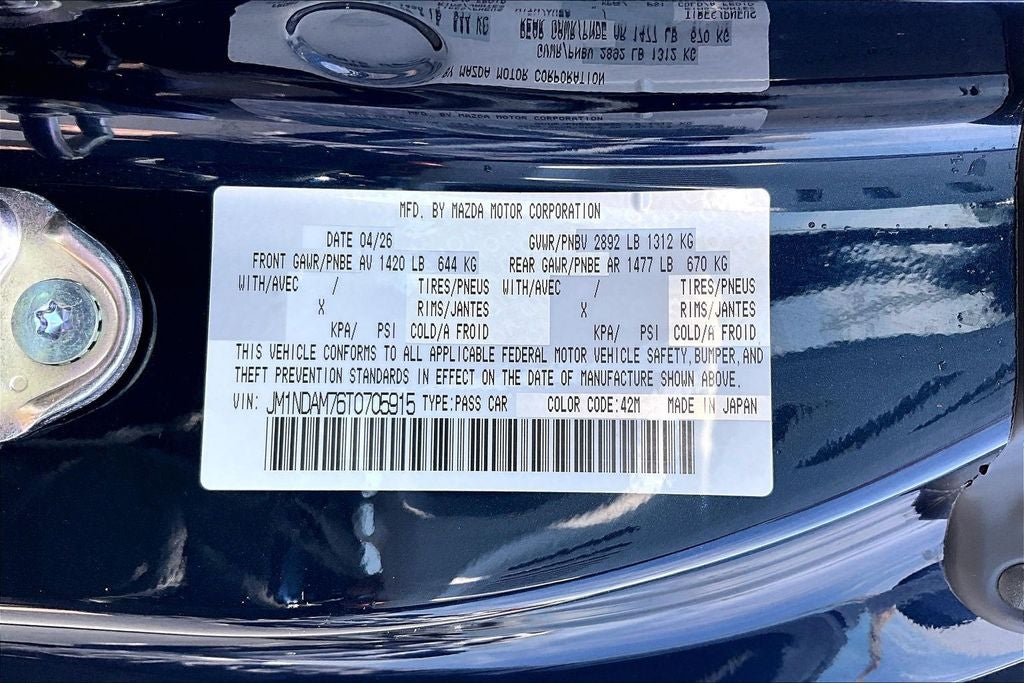 2026 Mazda Mazda MX-5 Miata RF Grand Touring