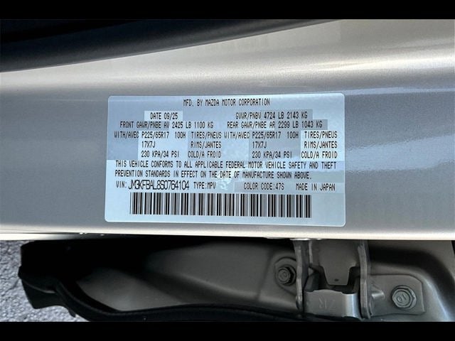 2025 Mazda Mazda CX-5 2.5 S AWD