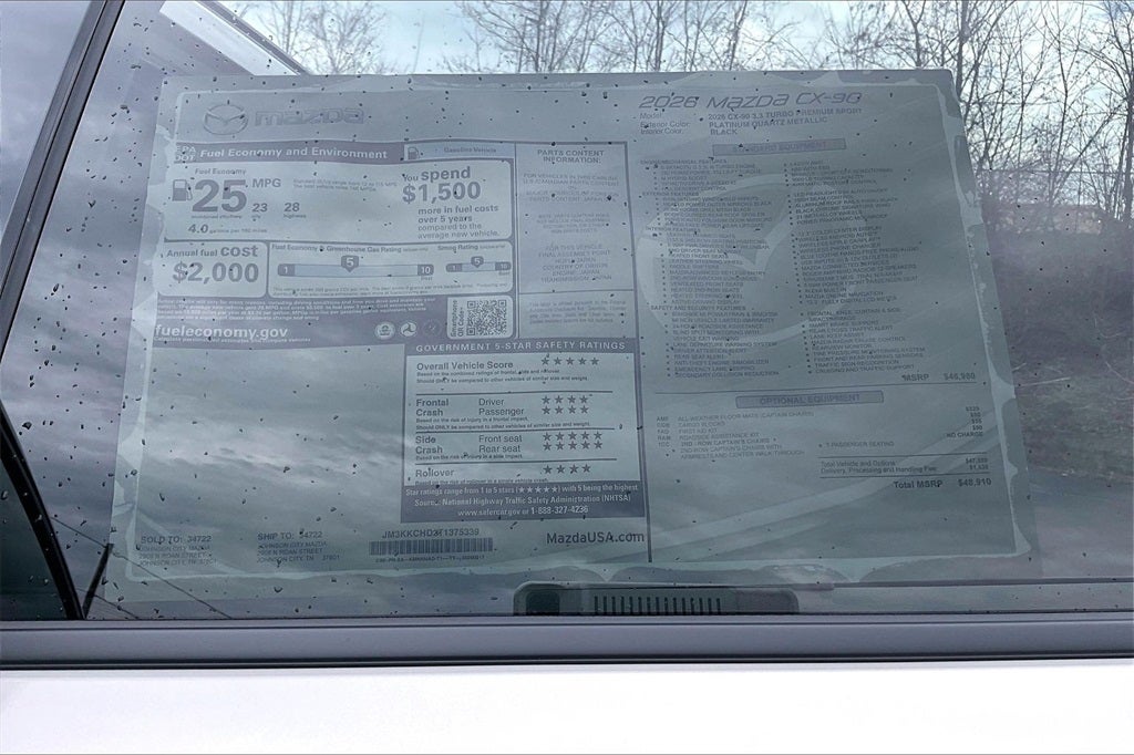 2026 Mazda Mazda CX-90 3.3 Turbo Premium Sport AWD