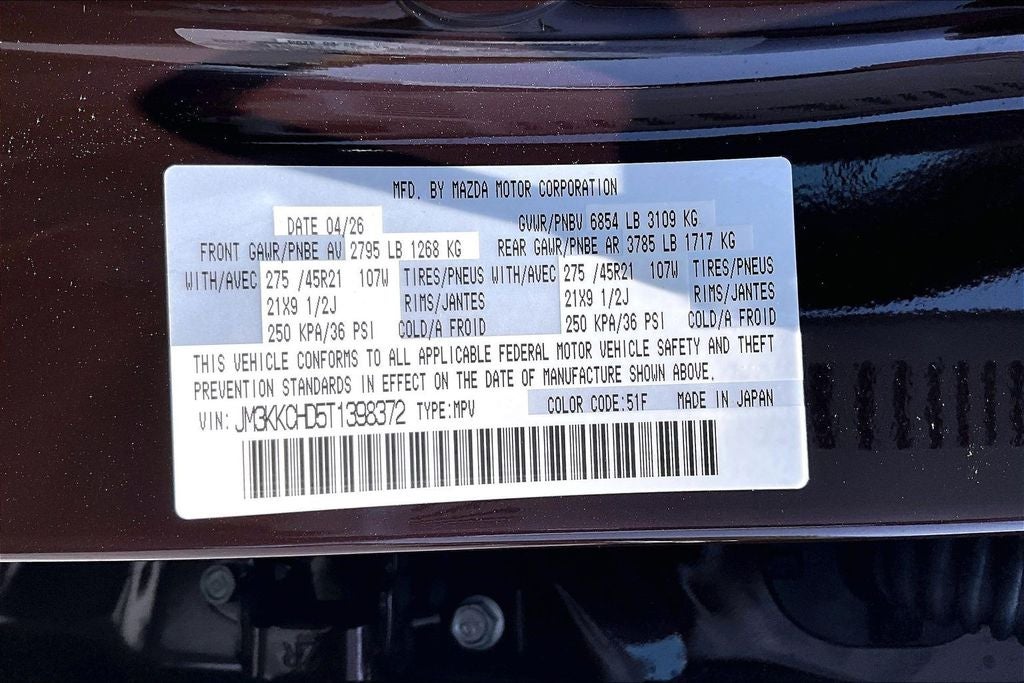 2026 Mazda Mazda CX-90 3.3 Turbo Premium Sport AWD