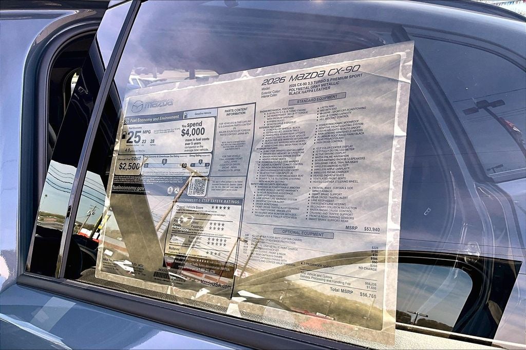 2026 Mazda Mazda CX-90 3.3 Turbo S Premium Sport AWD