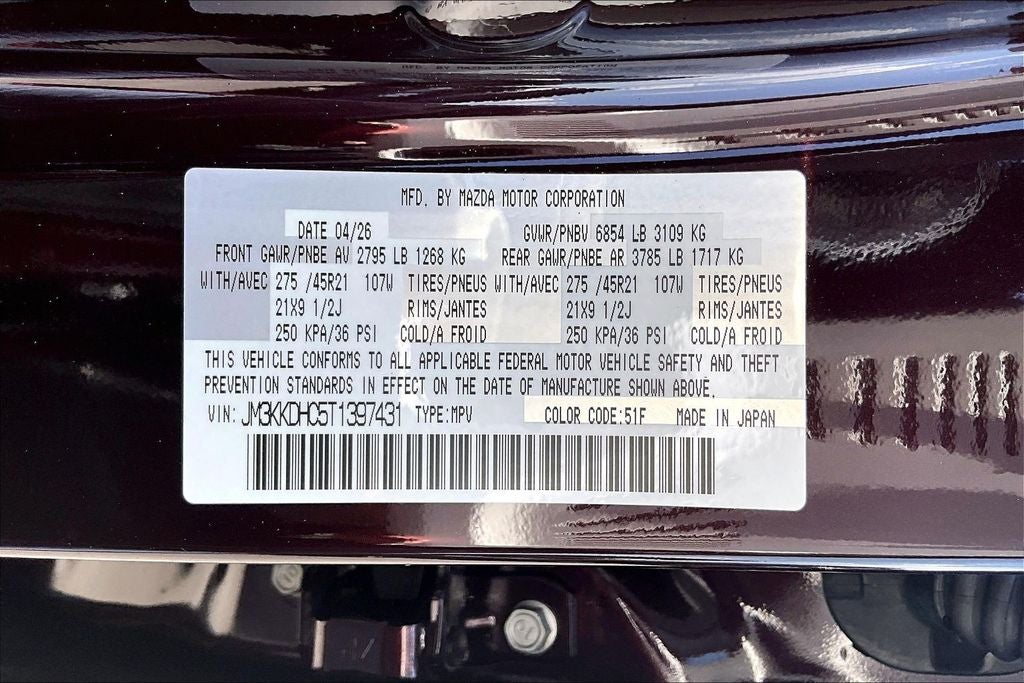 2026 Mazda Mazda CX-90 3.3 Turbo S Premium Sport AWD