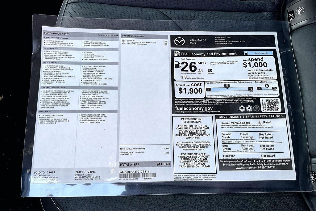 2026 Mazda Mazda CX-5 2.5 S Premium Plus AWD