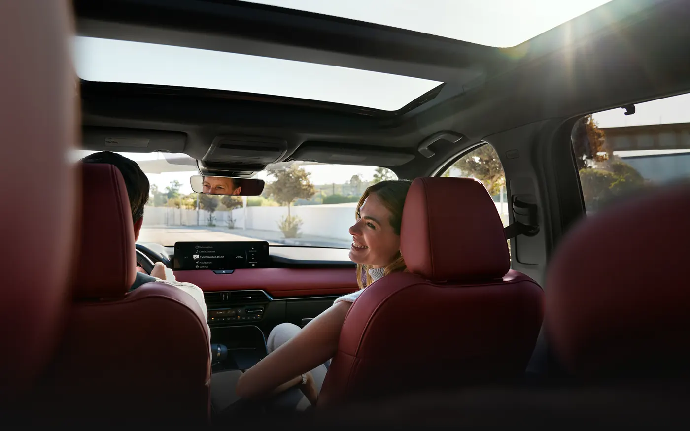 Friends riding in the 2-row 2027 Mazda CX-90 | Johnson City Mazda in Johnson City TN