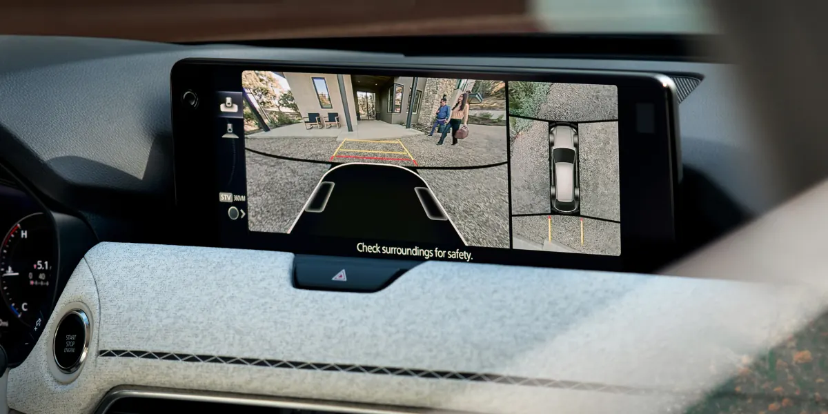 2027 Mazda CX-90 360° View Monitor on the center display | Johnson City Mazda in Johnson City TN